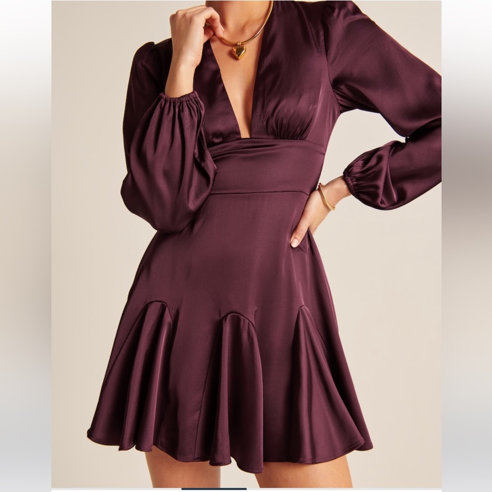 Satin mini dress
